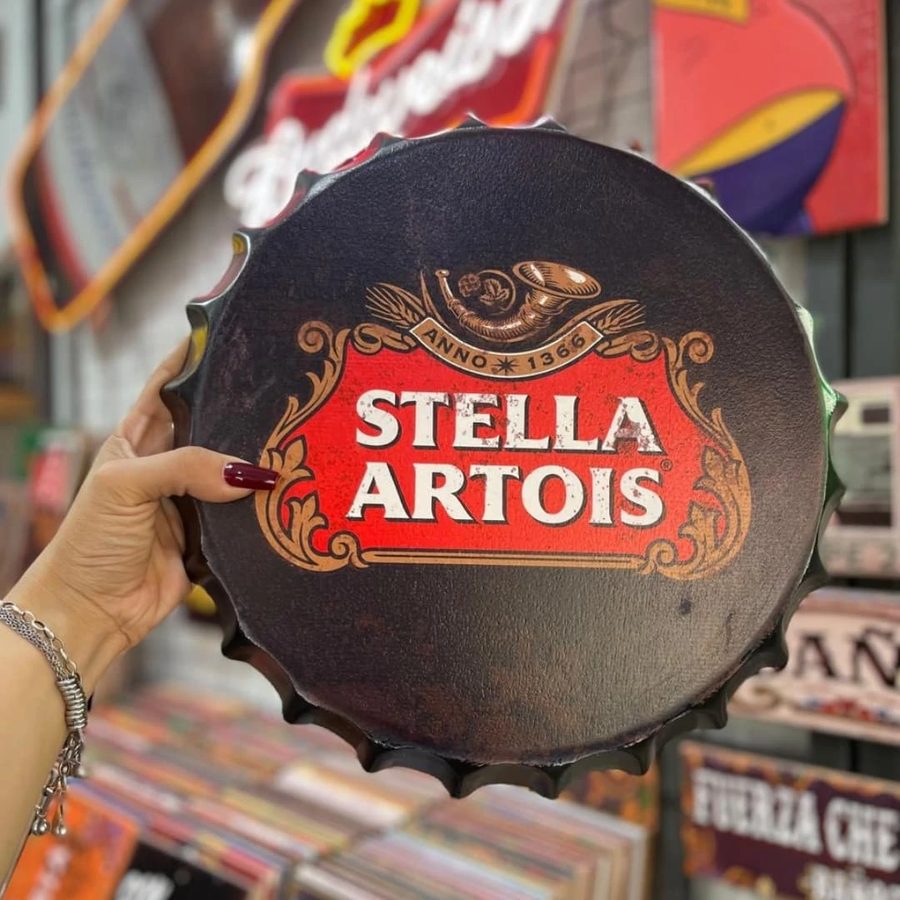 Tapa decorativa Stella Artois negro – foto 2