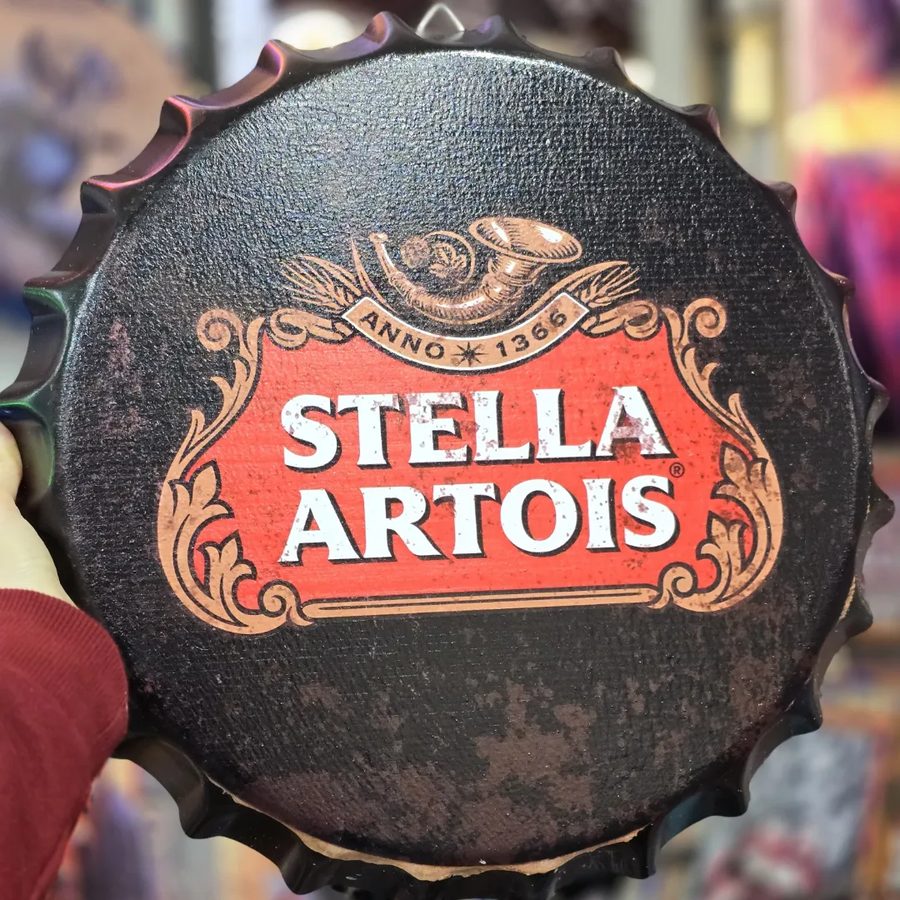 Tapa decorativa Stella Artois negro – foto 3