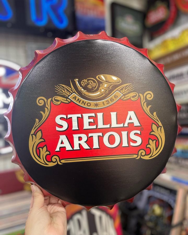 Tapa decorativa Stella Artois negro – foto 4