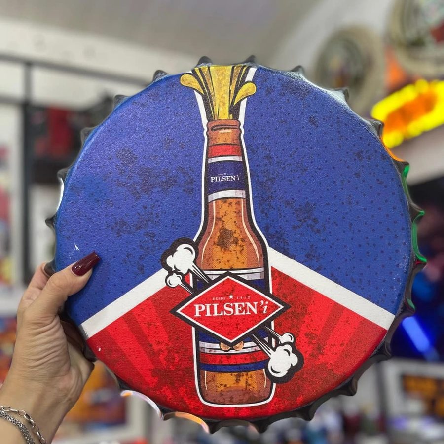 Tapa decorativa Pilsen botella – foto 2