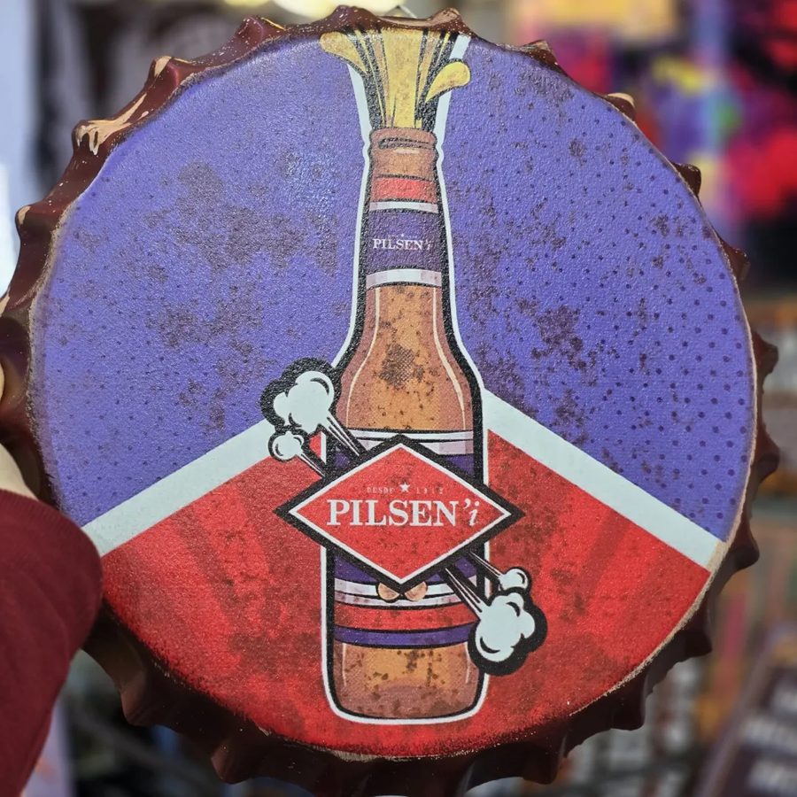 Tapa decorativa Pilsen botella – foto 3