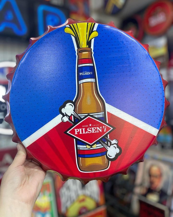 Tapa decorativa Pilsen botella – foto 4