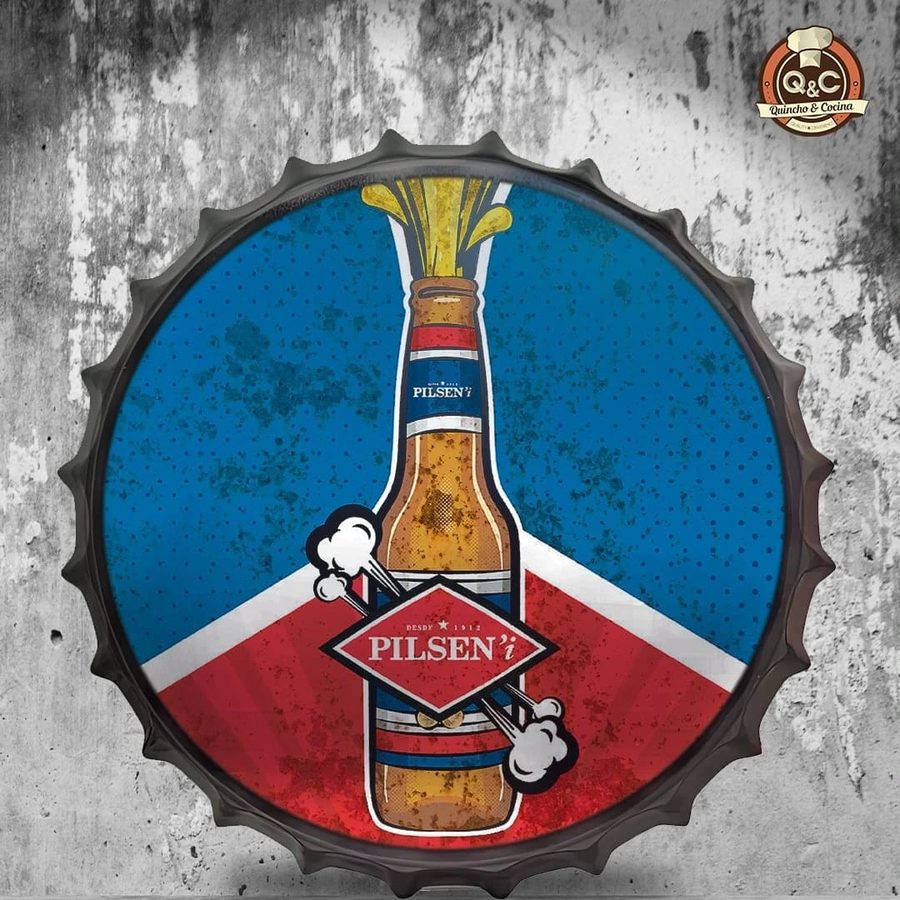Tapa decorativa Pilsen botella