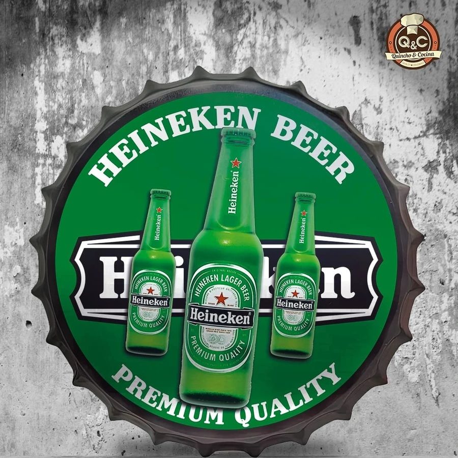Tapa decorativa Heineken botellas