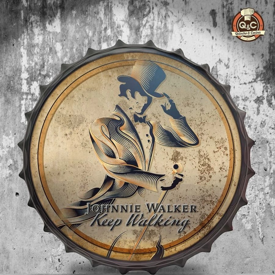 Tapa decorativa Johnnie Walker Keep Walking
