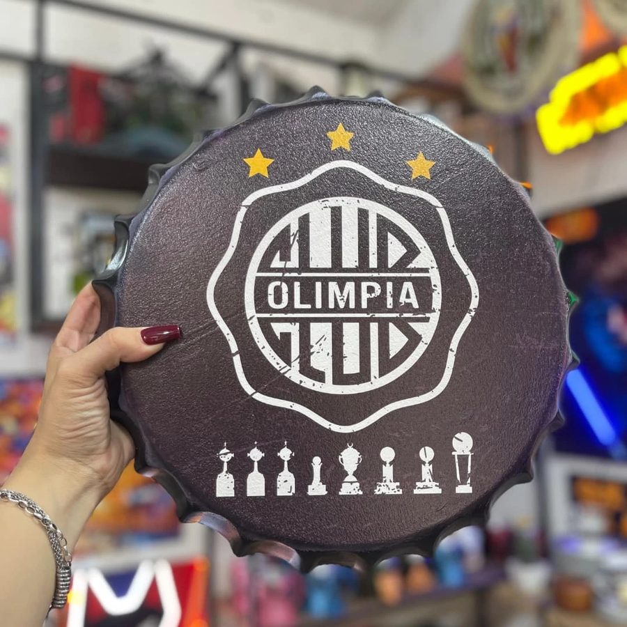 Tapa decorativa Club Olimpia trofeos – foto 2