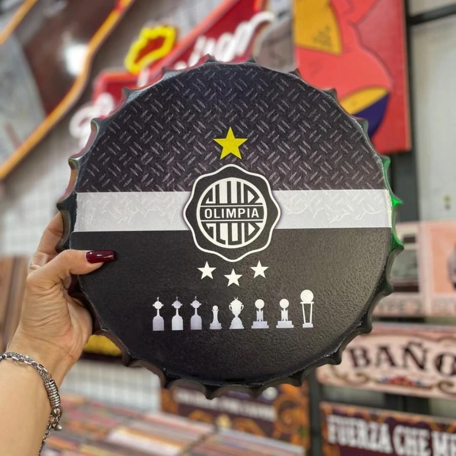 Tapa decorativa Club Olimpia trofeos – foto 3