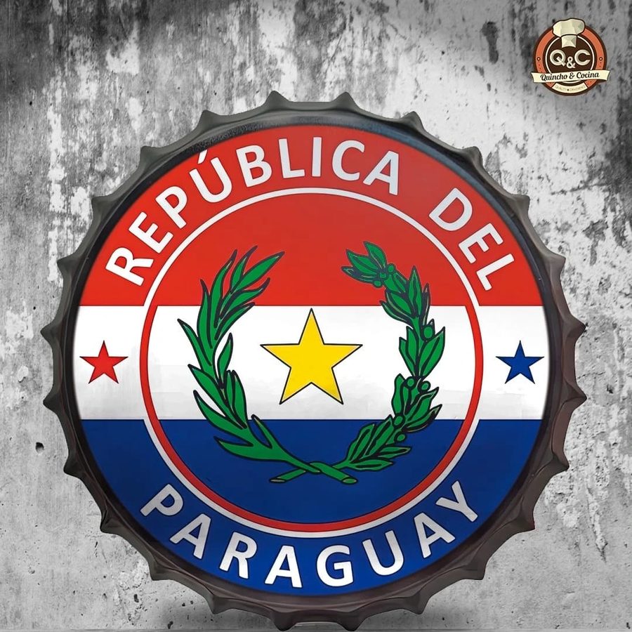 Tapa decorativa República del Paraguay (escudo)