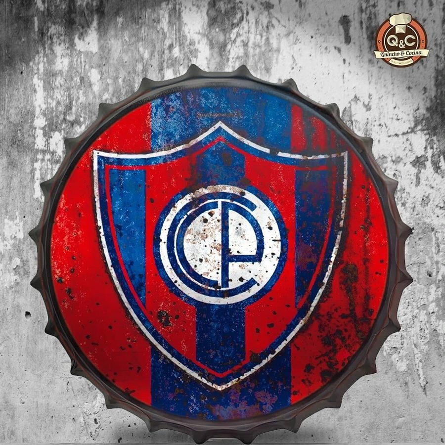 Tapa decorativa Cerro Porteño (escudo azulgrana)