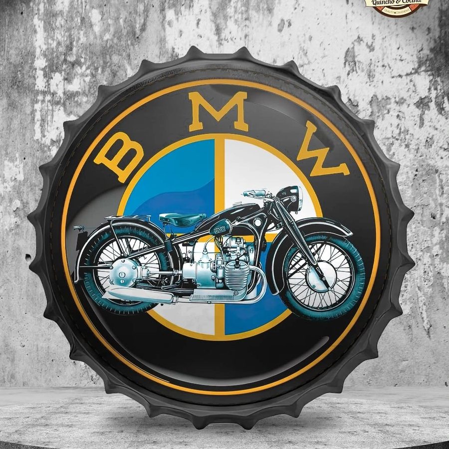 Tapa decorativa BMW (moto clásica) – foto 2