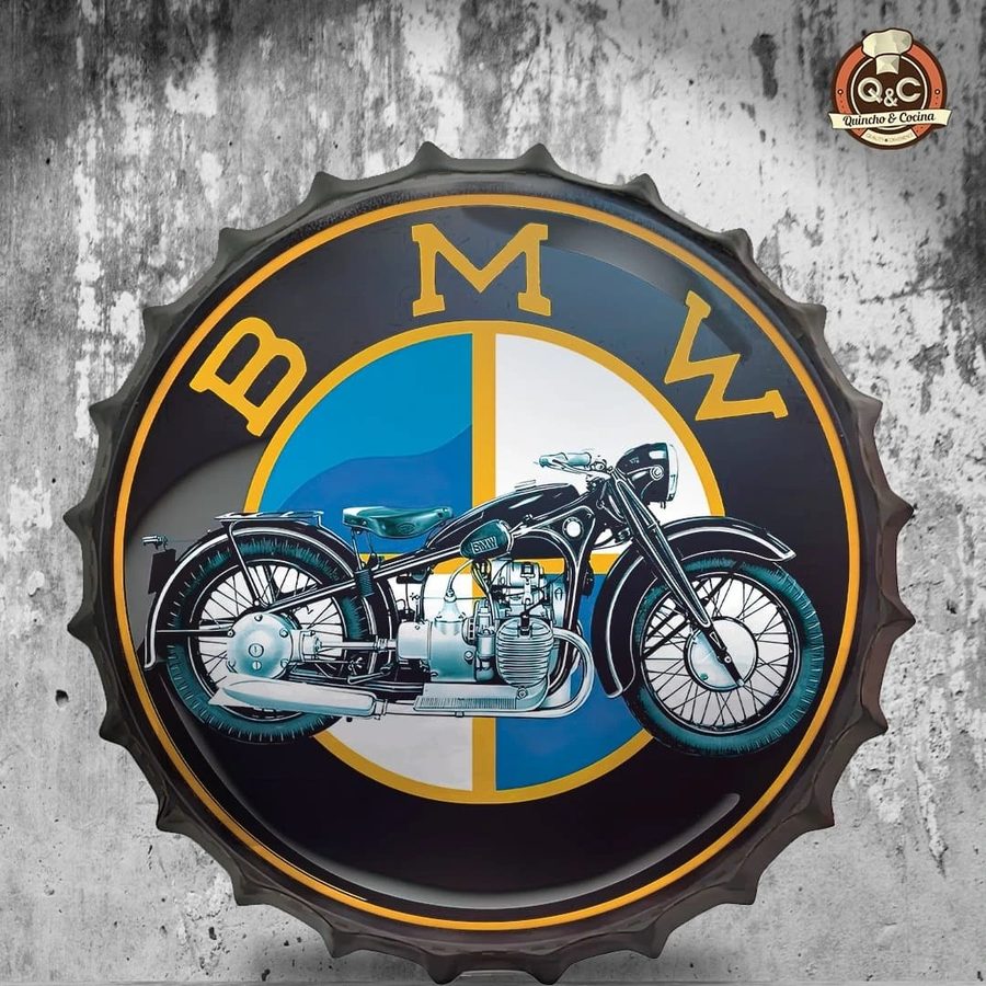 Tapa decorativa BMW (moto clásica)