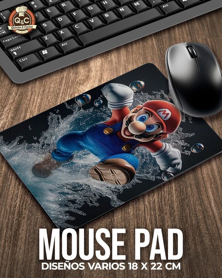 Mouse pad Mario Bros en el agua