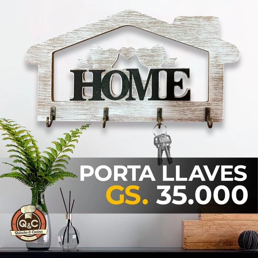 Porta llaves Home casita blanca