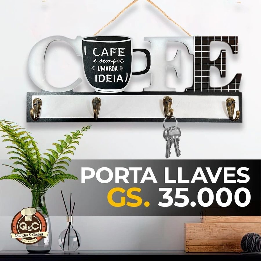 Porta llaves Coffee negro