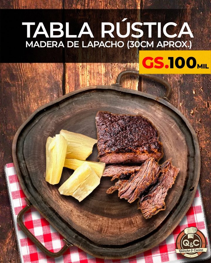 Tabla rústica de lapacho
