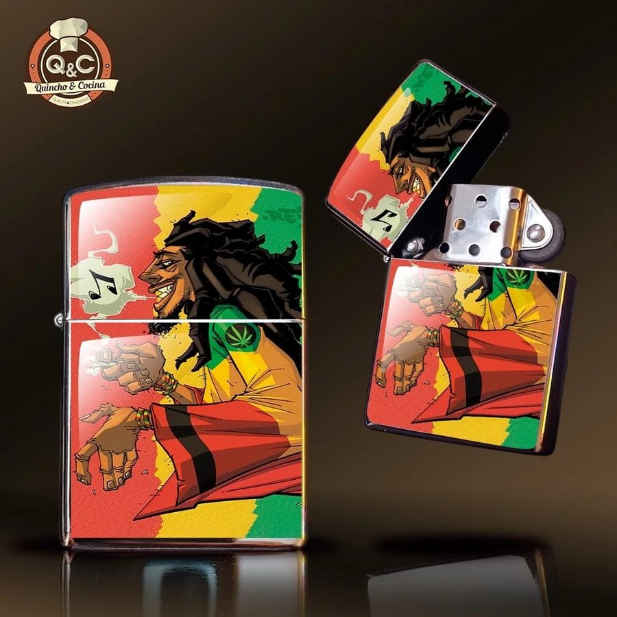 Encendedor rasta colores reggae