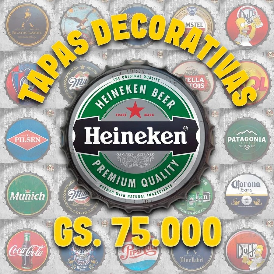 Tapa decorativa Heineken