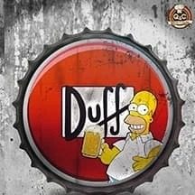 Tapa decorativa Duff (Homero a la derecha)
