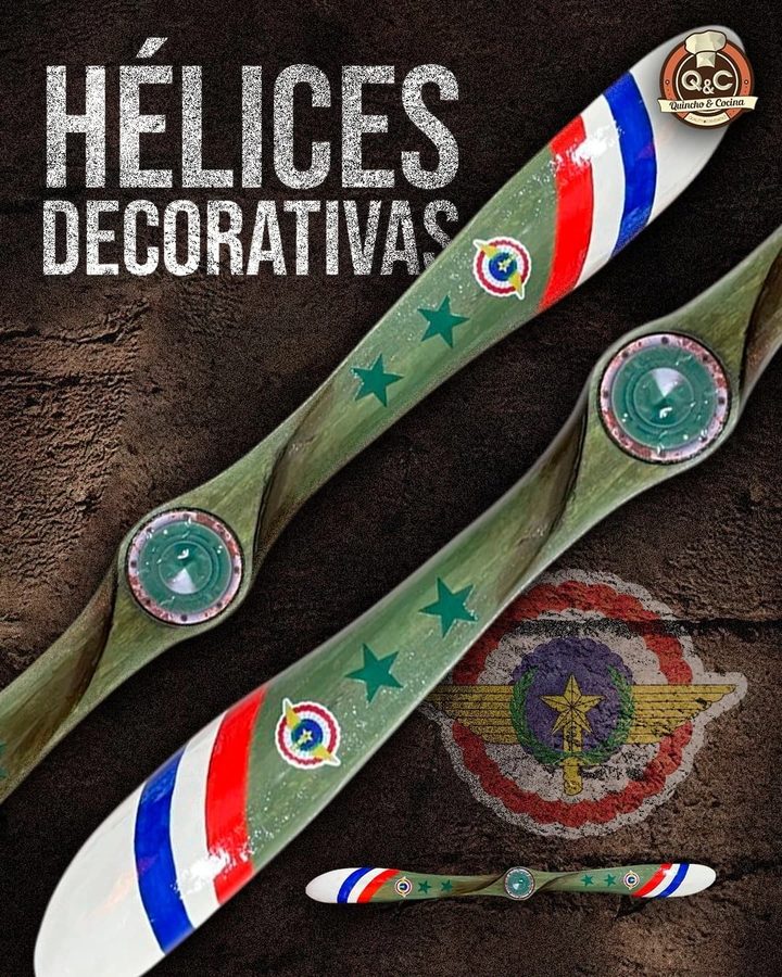 Hélice decorativa verde con estrellas