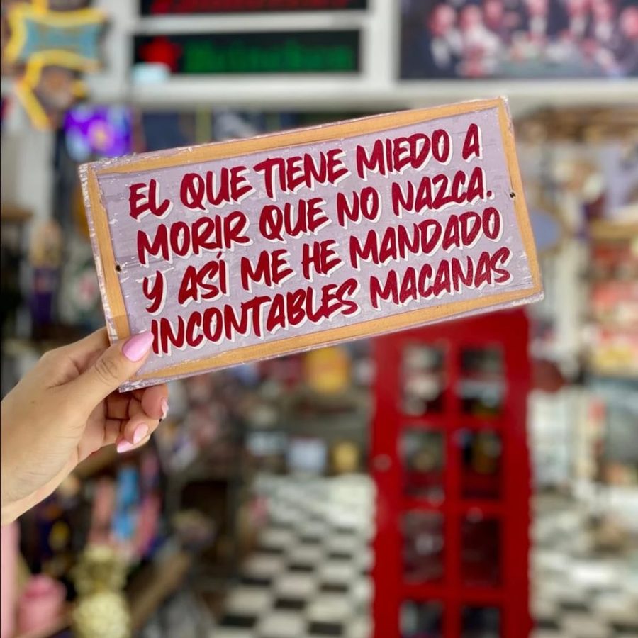 Cuadro El que tiene miedo a morir que no nazca