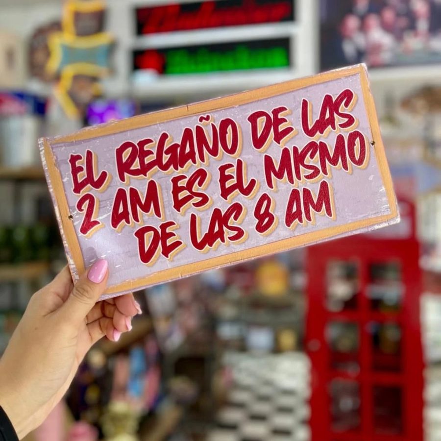 Cuadro El regaño de las 2 am es el mismo de las 8 am
