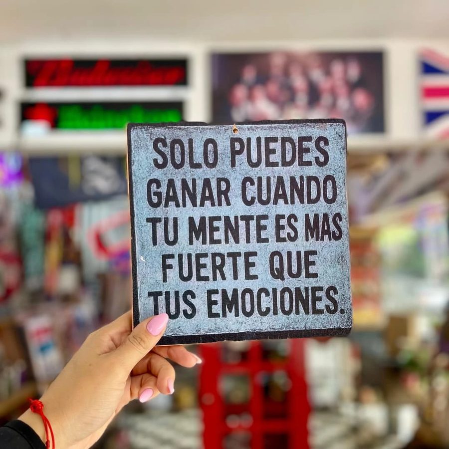 Cuadro Solo puedes ganar cuando tu mente es más fuerte que tus emociones