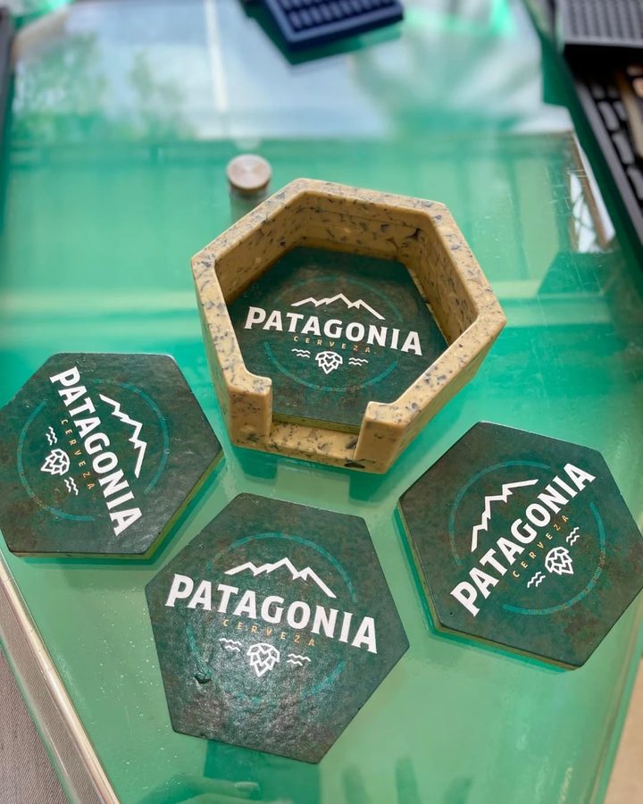 Set de 4 posavasos hexagonales Patagonia