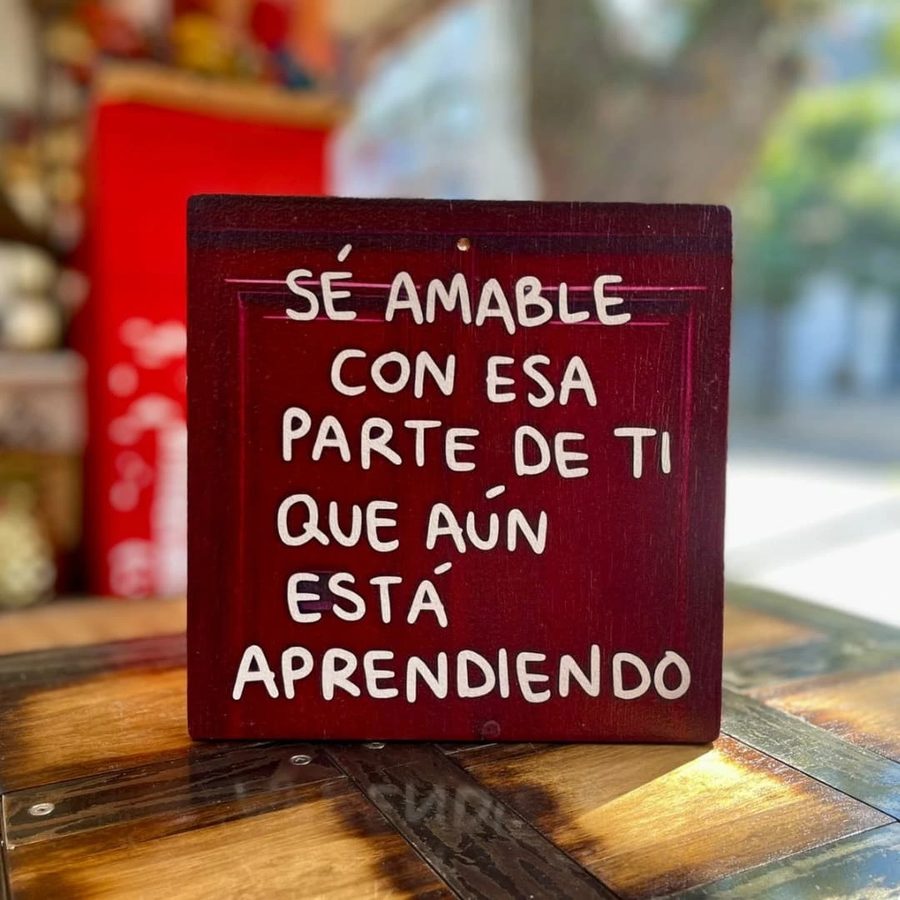 Cuadro Sé amable con esa parte de ti que aún está aprendiendo