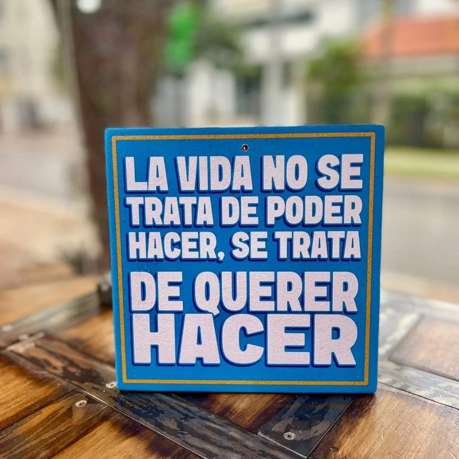 Cuadro La vida no se trata de poder hacer, se trata de querer hacer