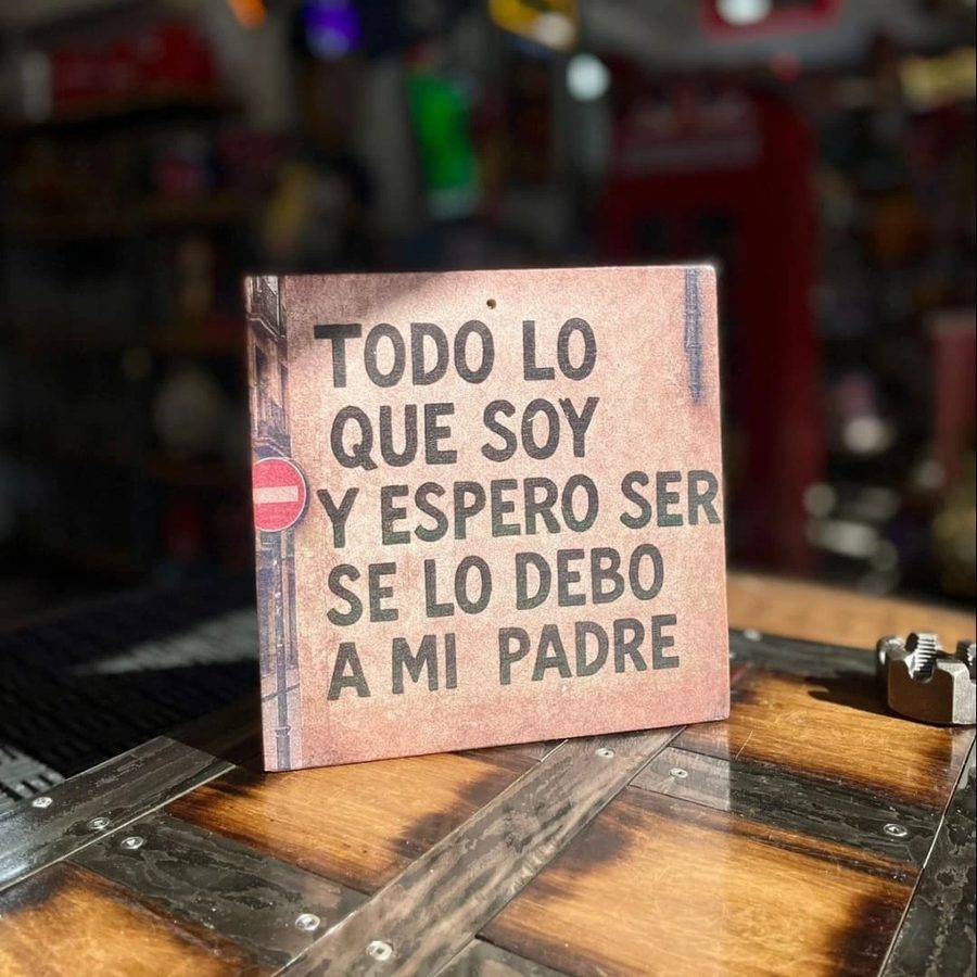 Cuadro Todo lo que soy y espero ser se lo debo a mi padre