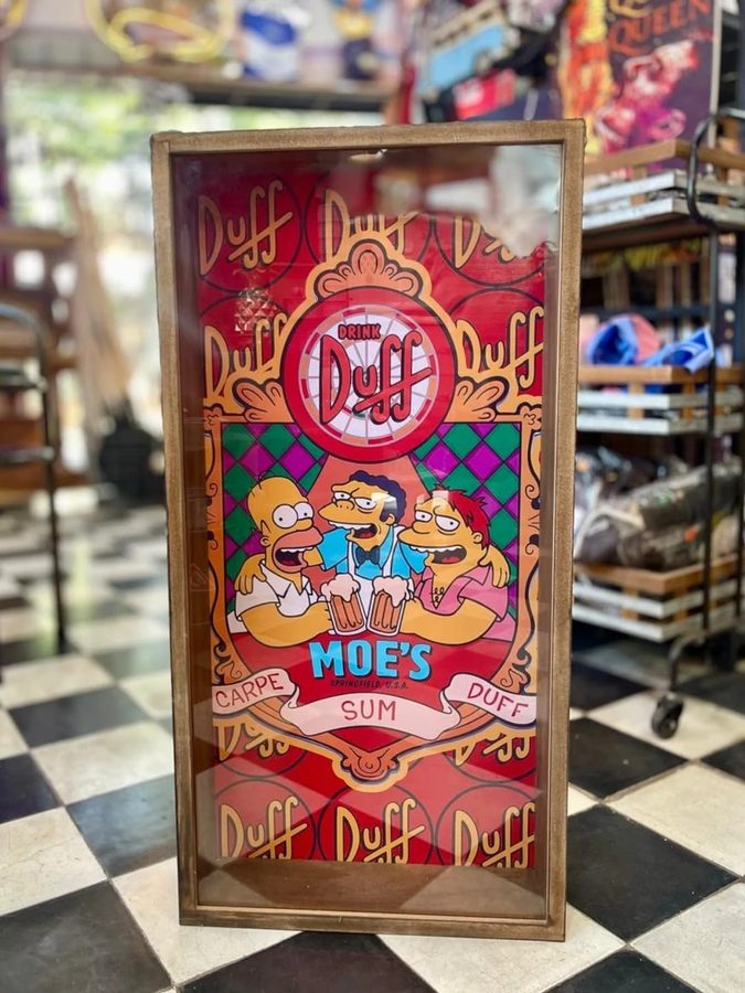 Porta tapitas XL – Duff, Moe's Los Simpson