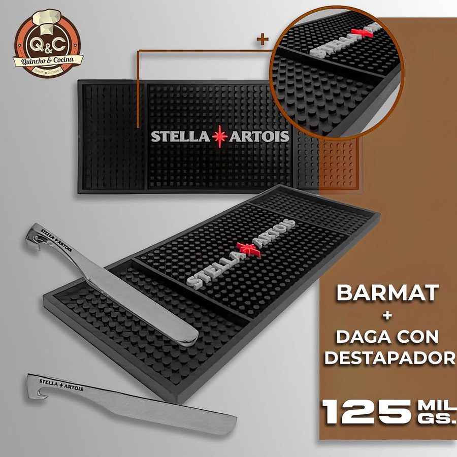 Barmat Stella Artois + daga con destapador – foto 2