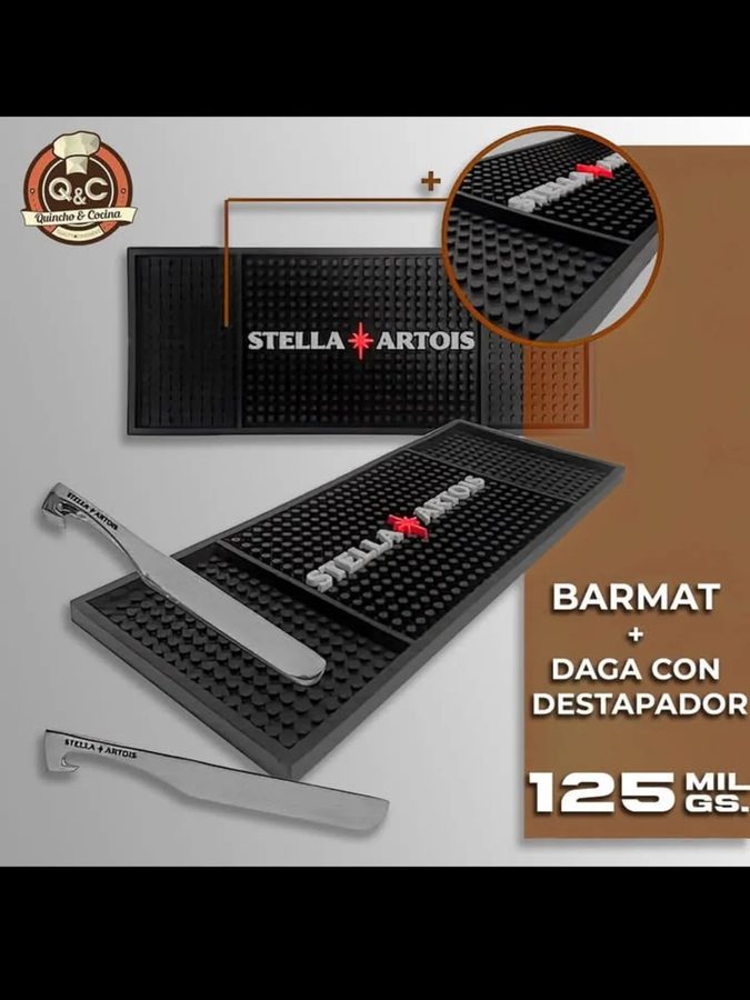 Barmat Stella Artois + daga con destapador