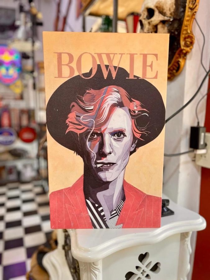 Cuadro Bowie con sombrero