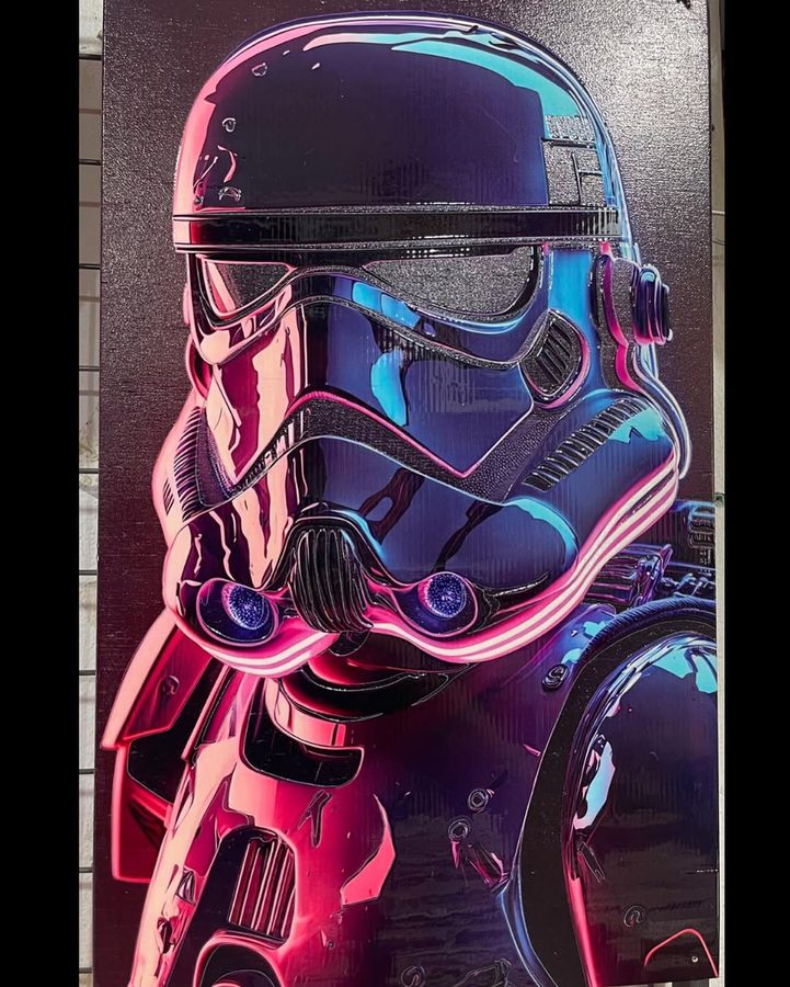 Cuadro Stormtrooper neón – foto 2