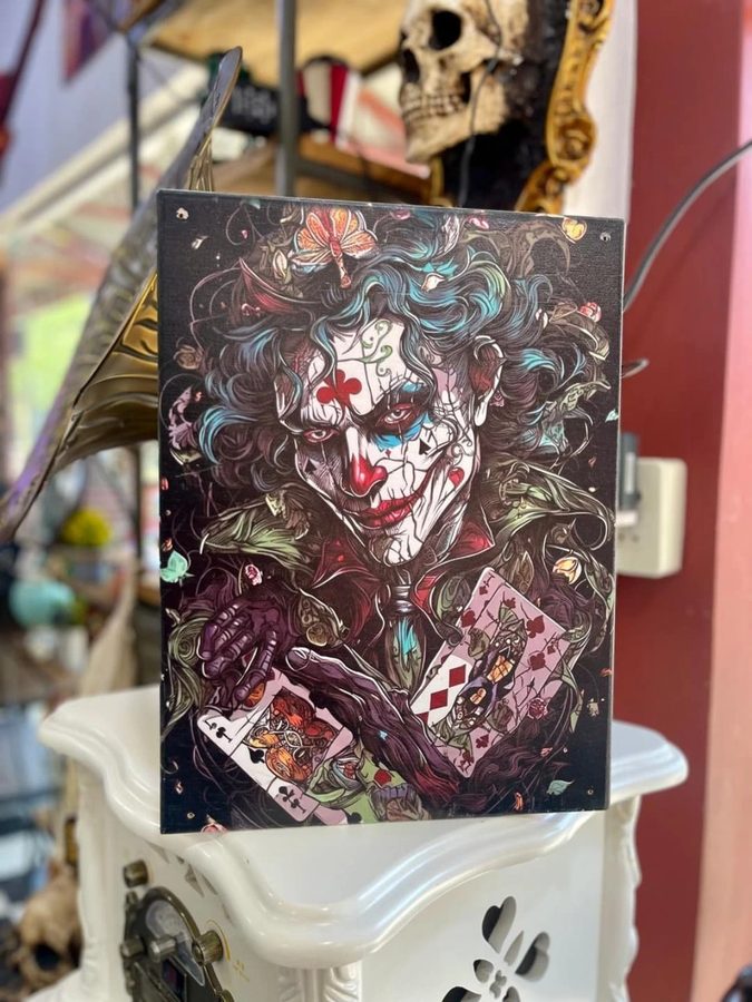 Cuadro Payaso con cartas