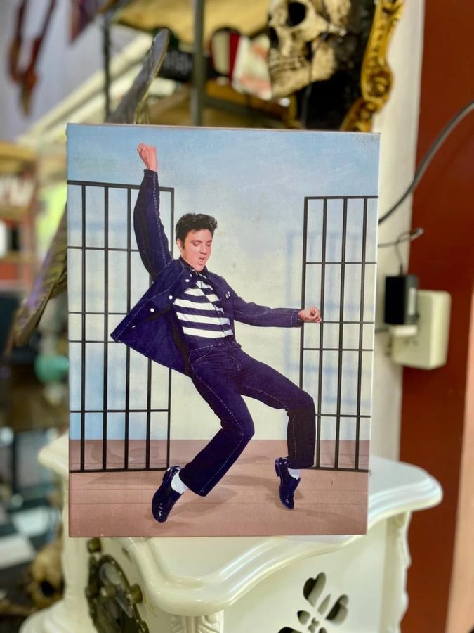Cuadro Cantante bailando frente a rejas