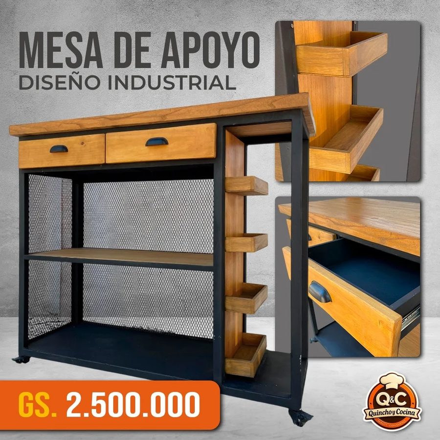 Mesa de apoyo diseño industrial