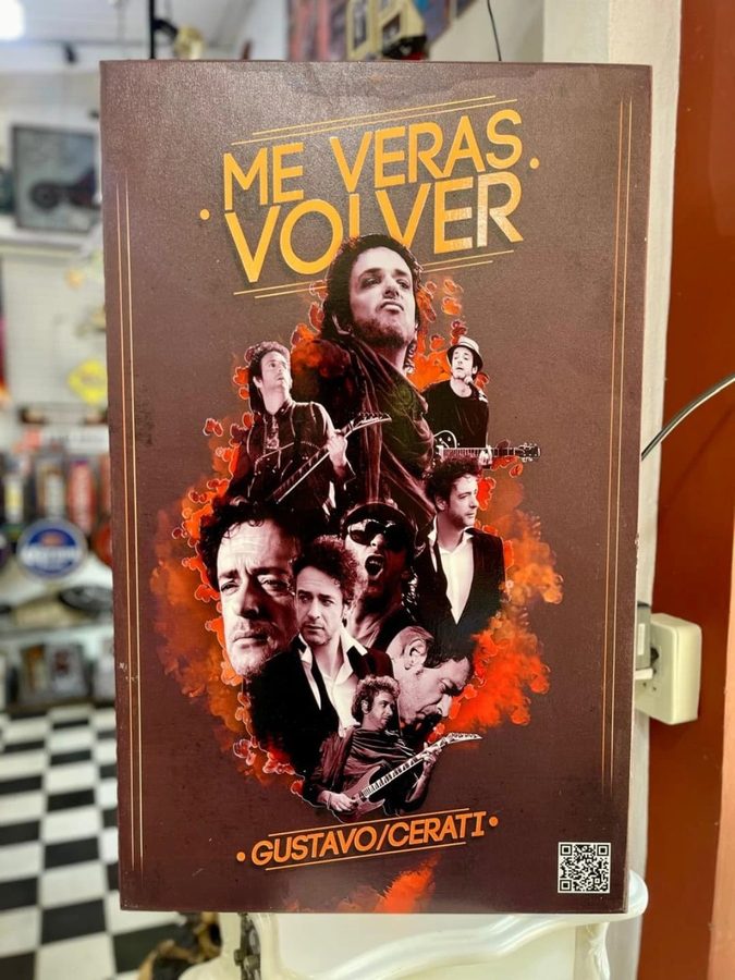 Cuadro Gustavo Cerati Me verás volver
