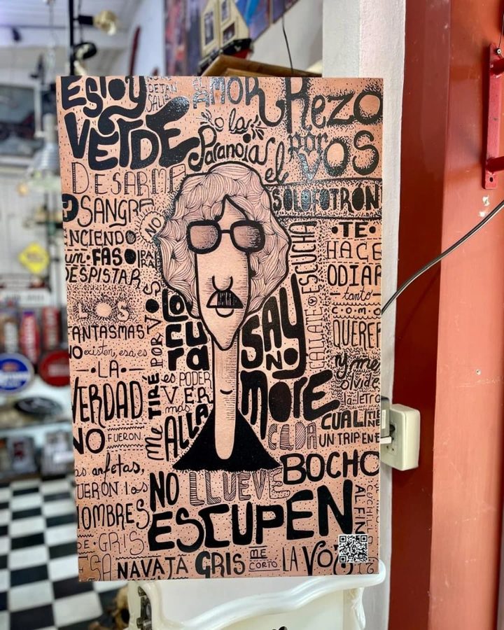 Cuadro Collage de frases con caricatura de anteojos – foto 2