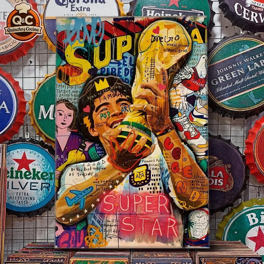 Cuadro Diego, el Pibe de Oro – Super Star pop art