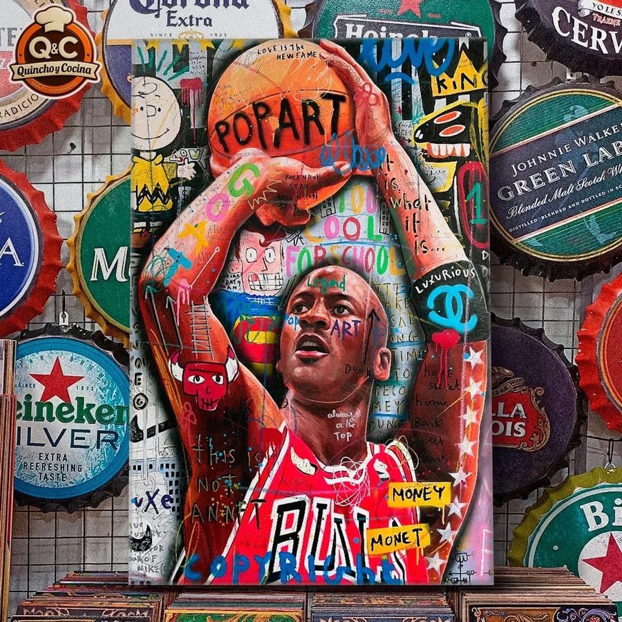 Cuadro Basquetbolista pop art