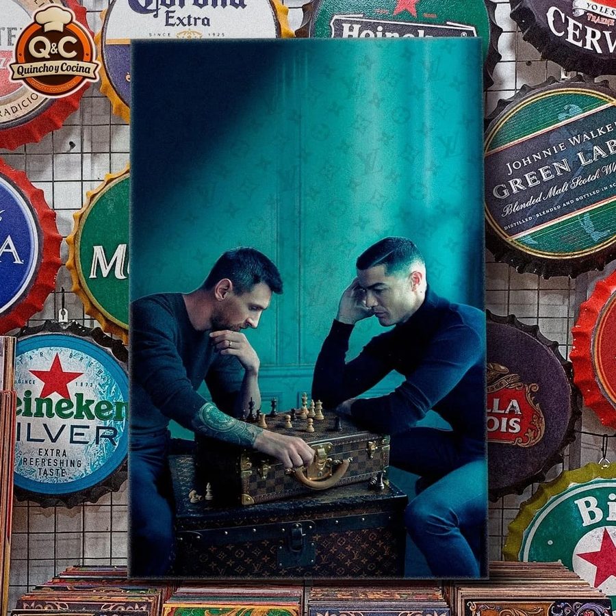Cuadro Dos hombres jugando ajedrez