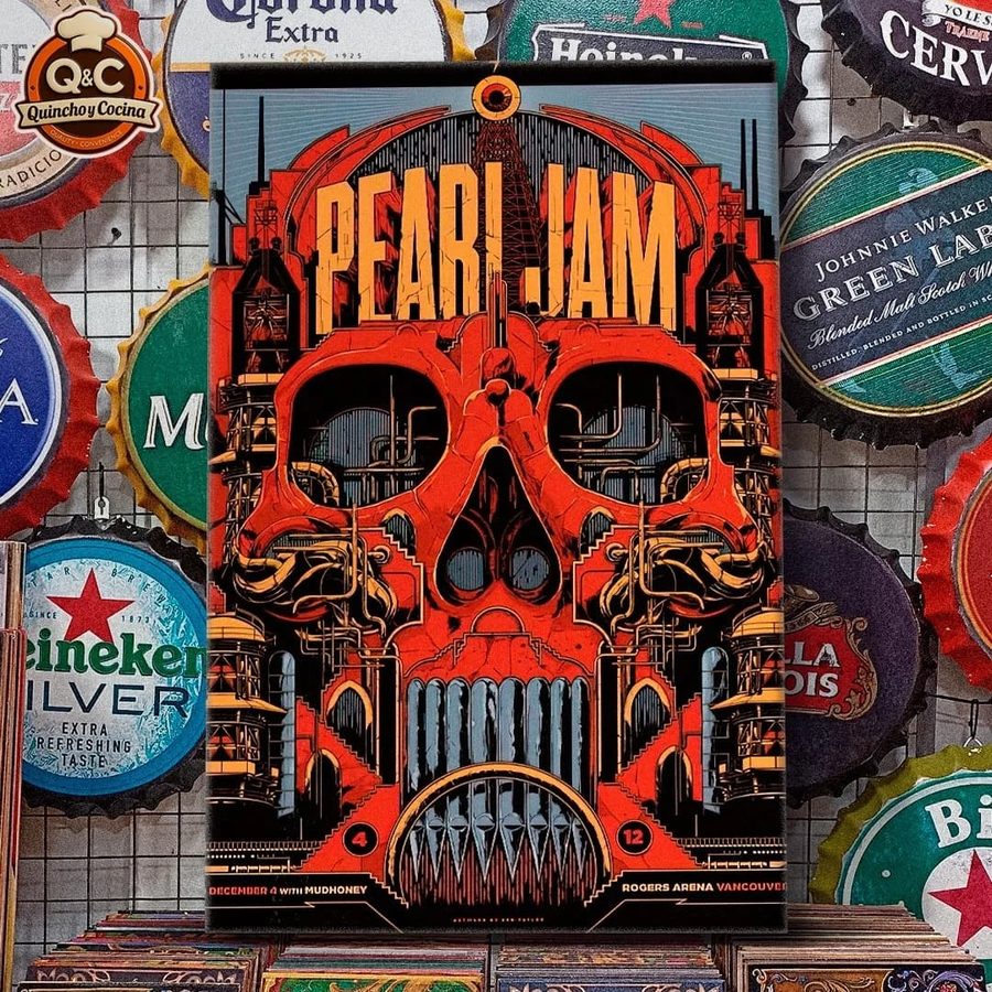 Cuadro Pearl Jam calavera