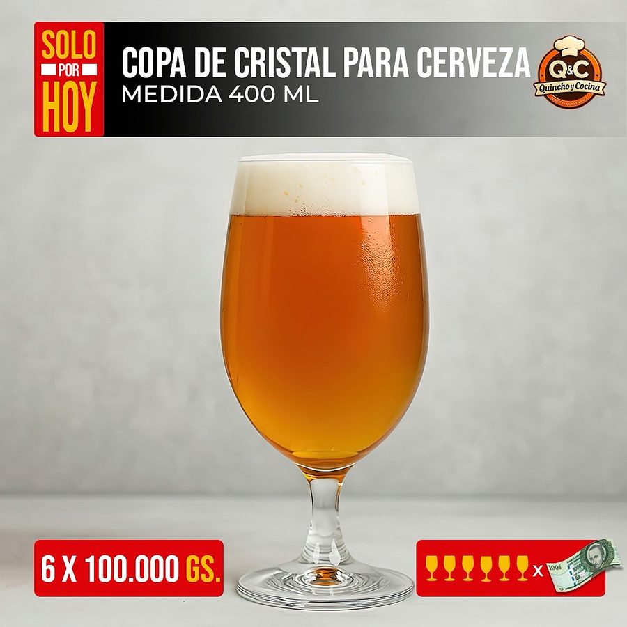 Copa de cristal para cerveza 400 ml