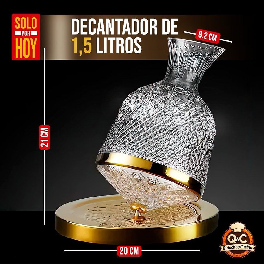 Decantador de vino giratorio 360 de 1,5 litros – foto 4