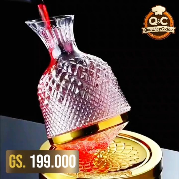 Decantador de vino giratorio 360 de 1,5 litros
