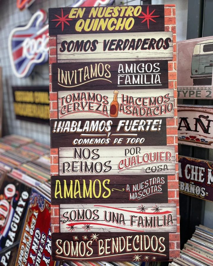 Cuadro En nuestro quincho somos verdaderos (reglas) – foto 2