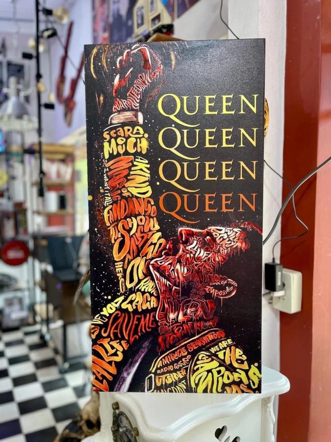 Cuadro Queen tipográfico