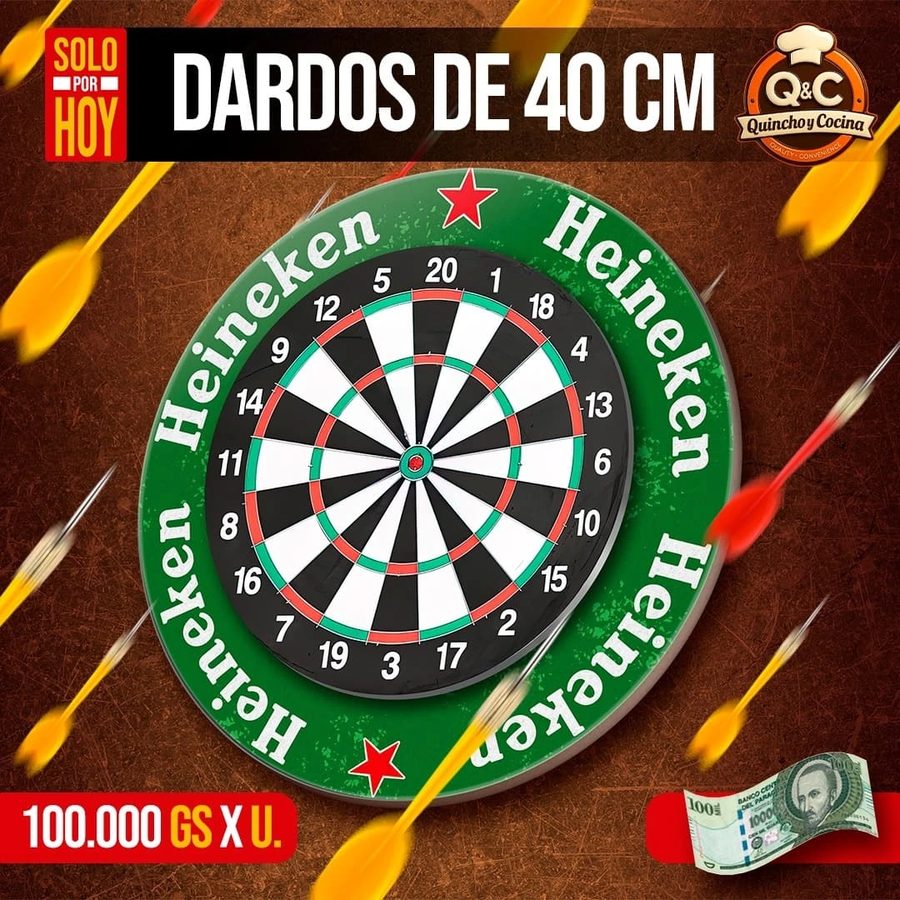Tablero de dardos Heineken